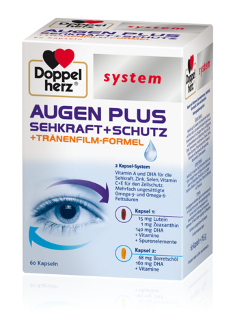 Doppelherz system Augen Plus Sehkraft+Schutz + Tränenfilm-Formel